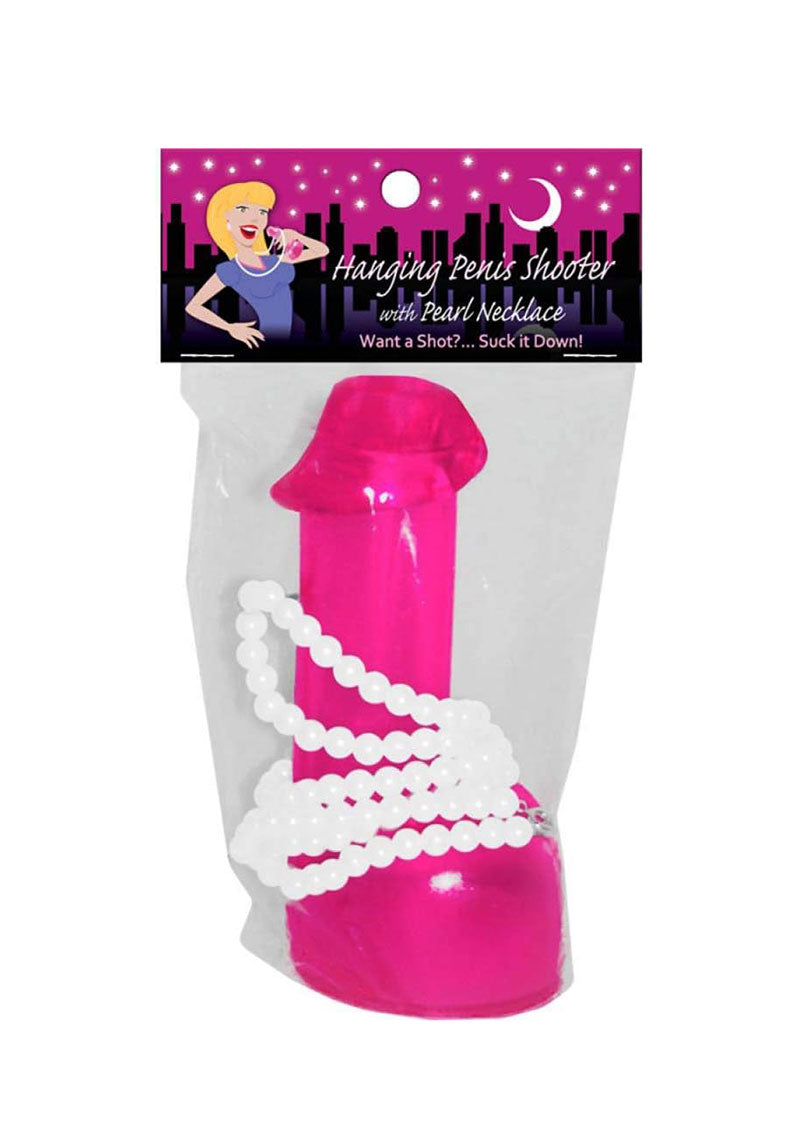 Penis Shooter with Pearl Necklace