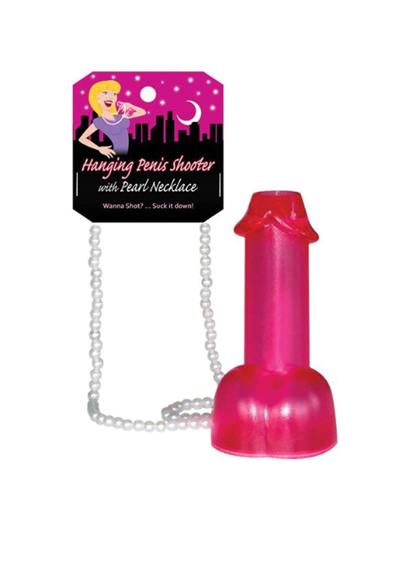 Penis Shooter with Pearl Necklace