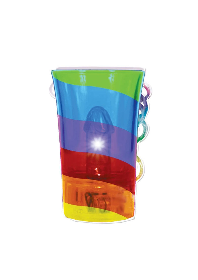 Light Up Rainbow Pecker Shot Glass