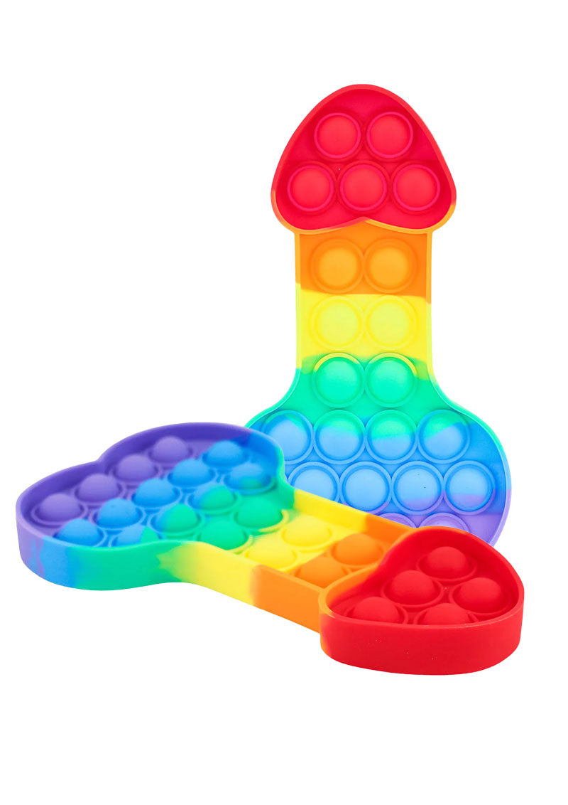 Rainbow Penis Pop-It Fidget Toy