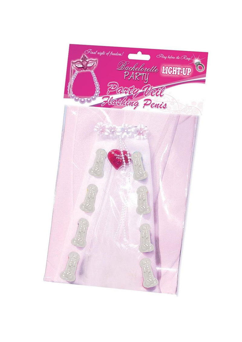 Flashing Peckers Bachelorette Party Veil