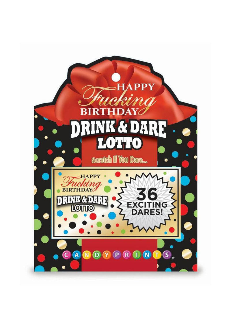 Drink & Dare Birthday Scratcher Cards