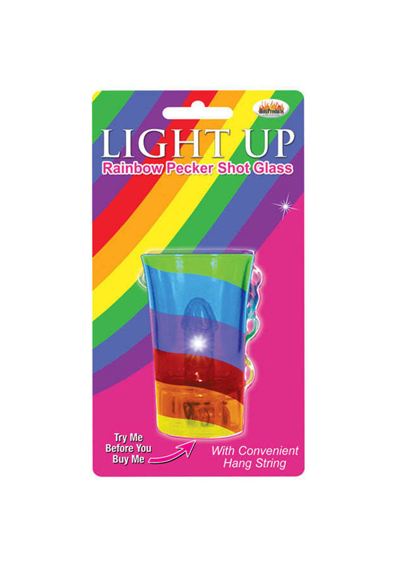 Light Up Rainbow Pecker Shot Glass