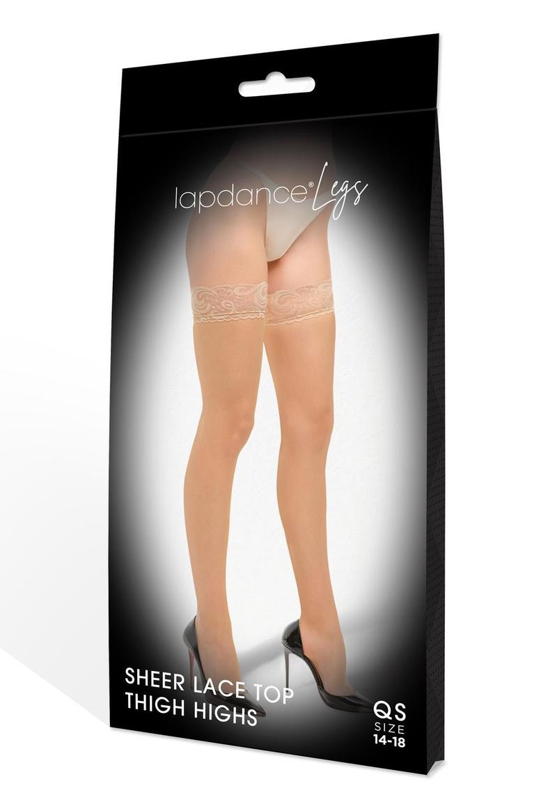 Lapdance Legs Lace Thigh High Nud- Q