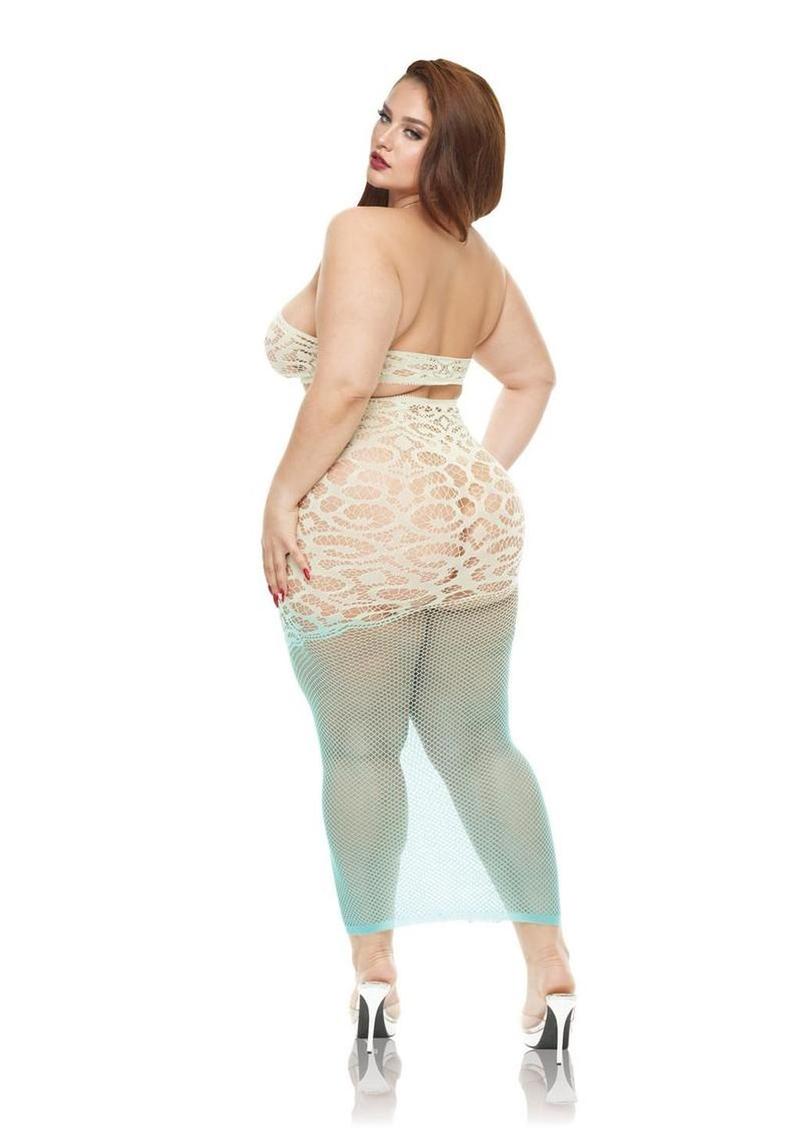 Lapdance Lingerie Green Goddess (2 Piece Set) - Queen Size