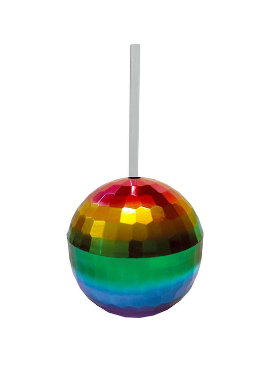 Rainbow Disco Ball Cup