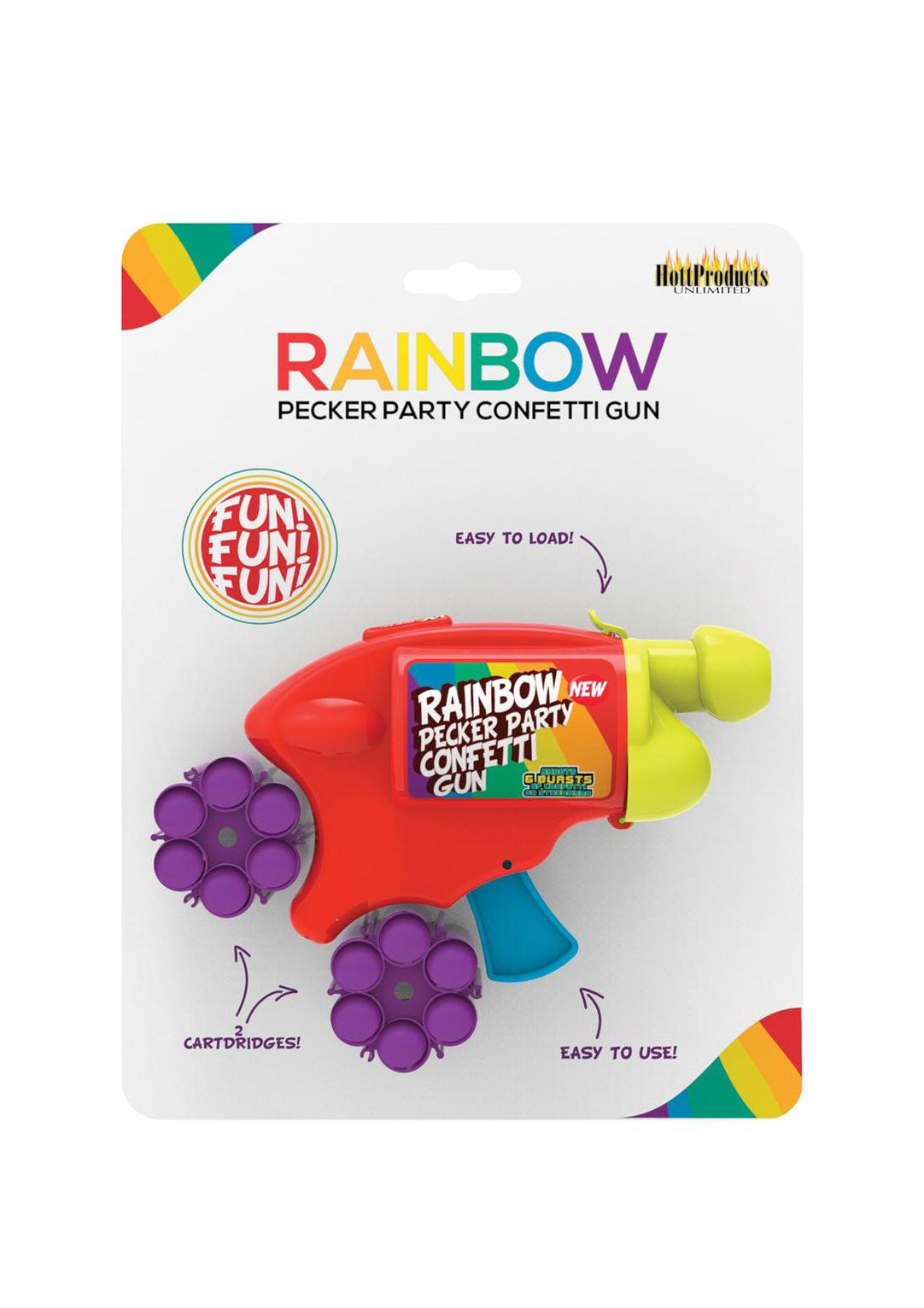 Rainbow Pecker Confetti Shooter