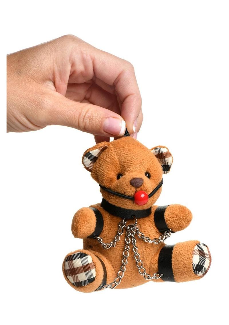 Gagged Teddy Bear Keychain