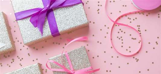 pink purple presents