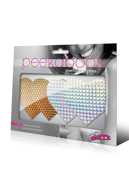 3d Metallic Hearts