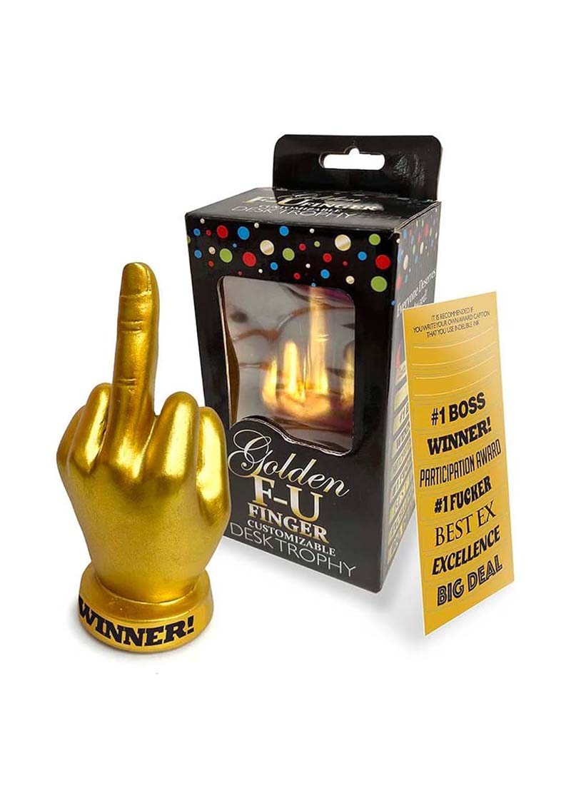 Golden Middle Finger Trophy