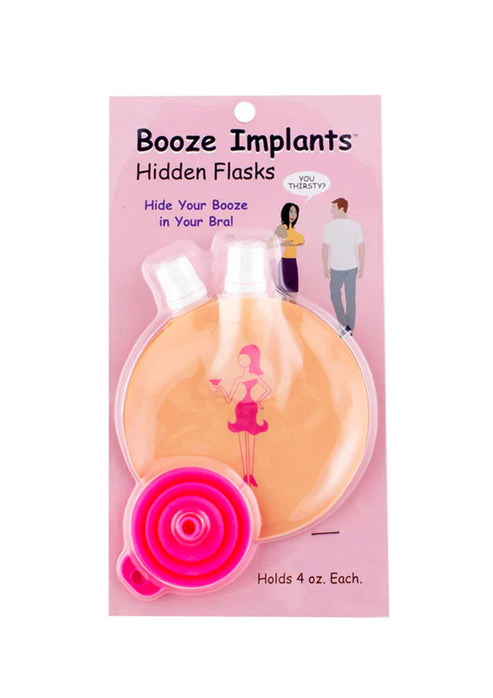 Breast implant flasks boobie flasks novelty party flask