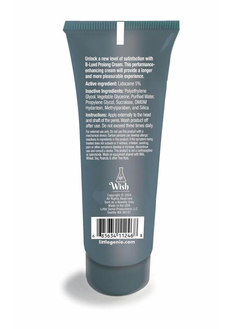 B-Luvd Erection Prolong - Cream - 2oz