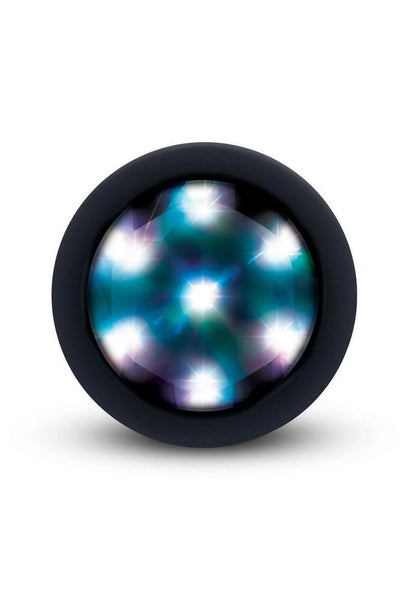 B-Vibe Light-Up Rechargeable Silicone Butt Plug 3.5in with Remote Control
