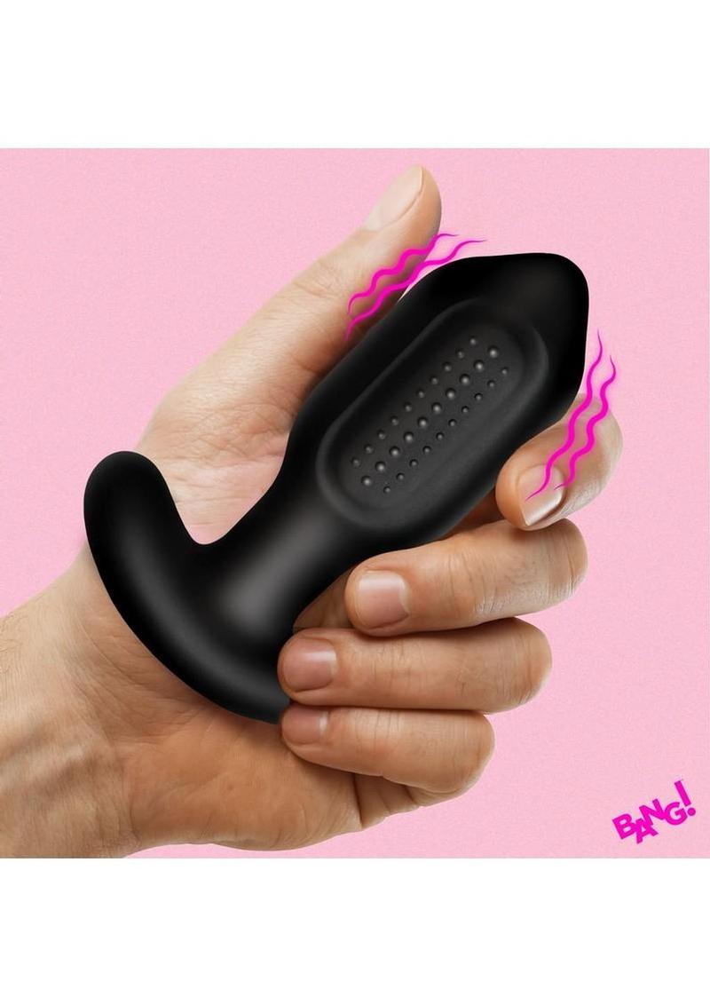 Bang! Bumpy Vibrating Rechargeable Silicone Butt Plug