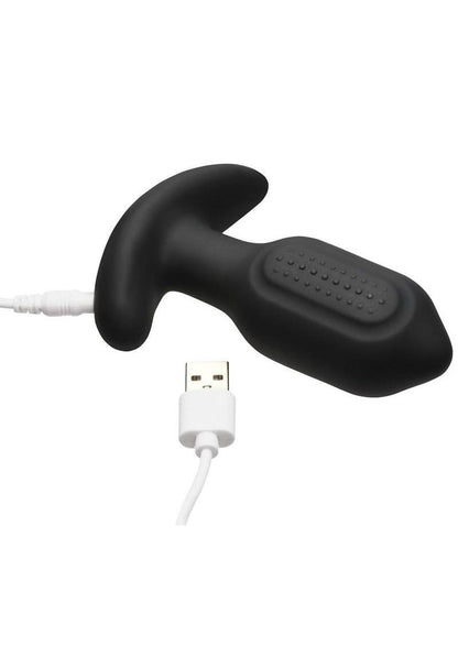 Bang! Bumpy Vibrating Rechargeable Silicone Butt Plug