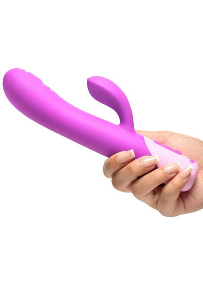 Bang! Clit Tapping Pulsing Rechargeable Silicone Rabbit Vibrator
