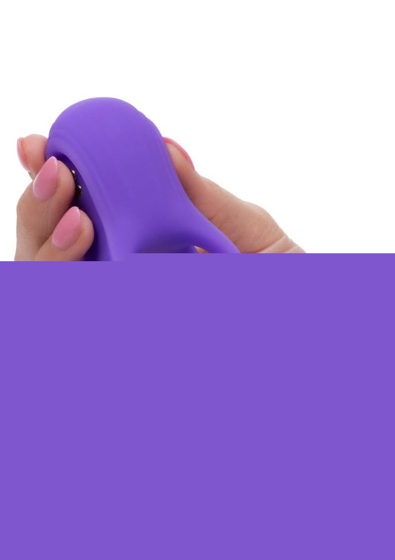Basic Essentials Rechargeable Dual Support Silicone Cock Ring