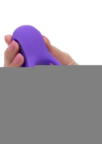 Basic Essentials Rechargeable Dual Support Silicone Cock Ring