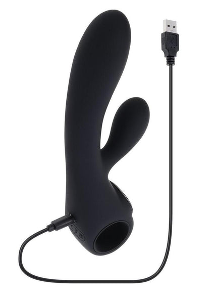Black Magic Rechargeable Silicone Rabbit Vibrator