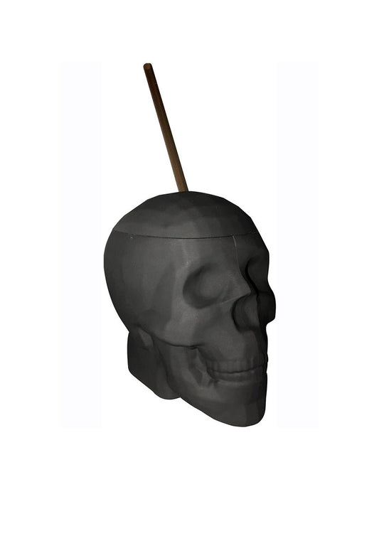 Black Matte Skull Cup