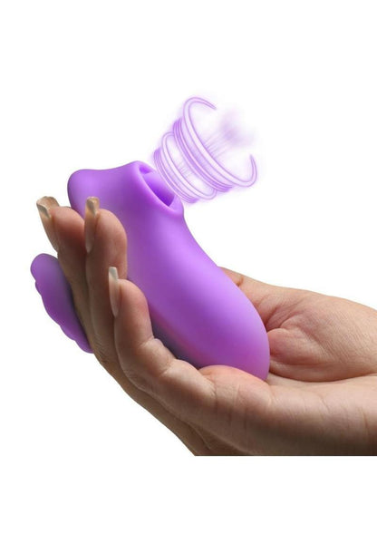 Bloomgasm Pulsing Pansy Pulsing Rechargeable Silicone Clitoral Stimulator