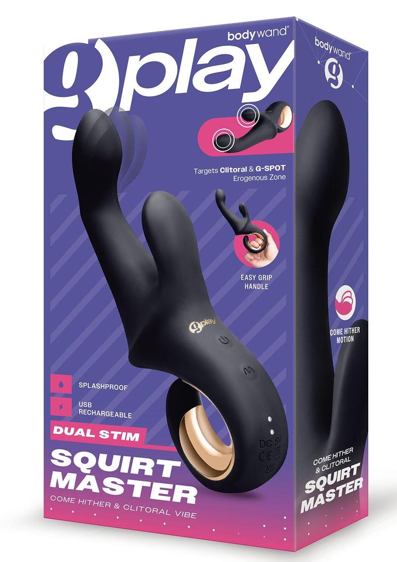 Bodywand G-Play Come Hither and Clitoral Vibe - Black
