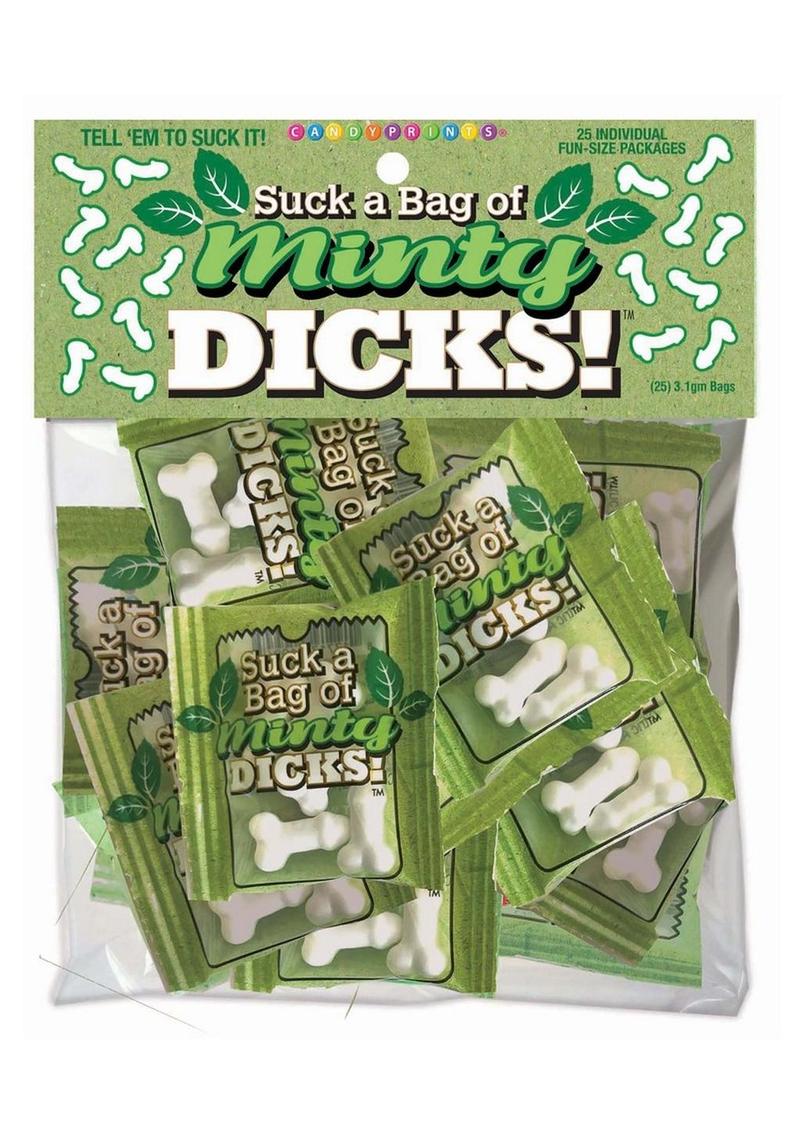 Candyprints Suck A Bag Of Minty Dicks - 25 Packs/Per Bag