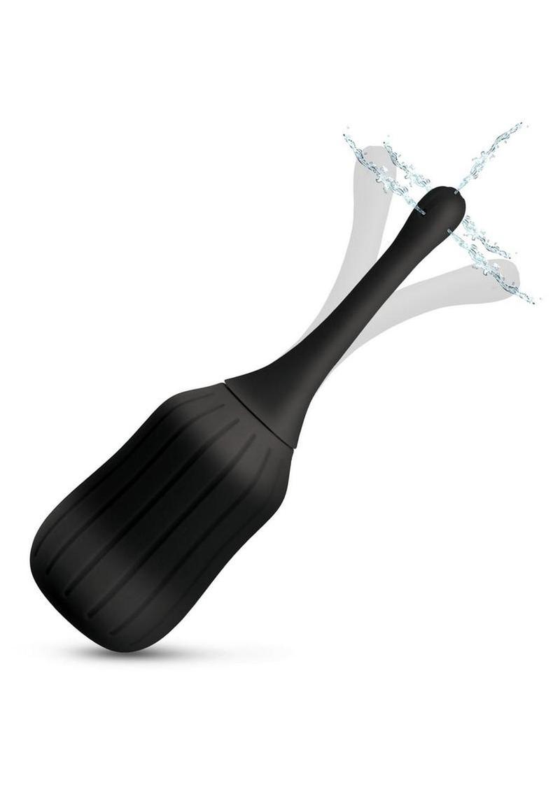 Cleanstream Silicone Enema Bulb with Poseable Nozzle - Black