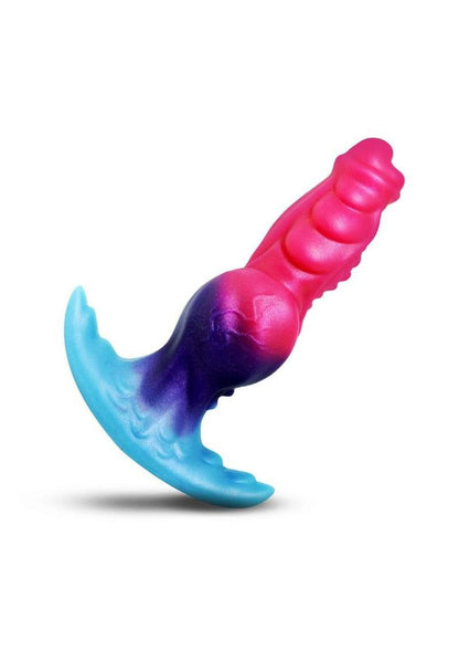 Creature Cocks Cosmo Hound Silicone Butt Plug - Multicolor