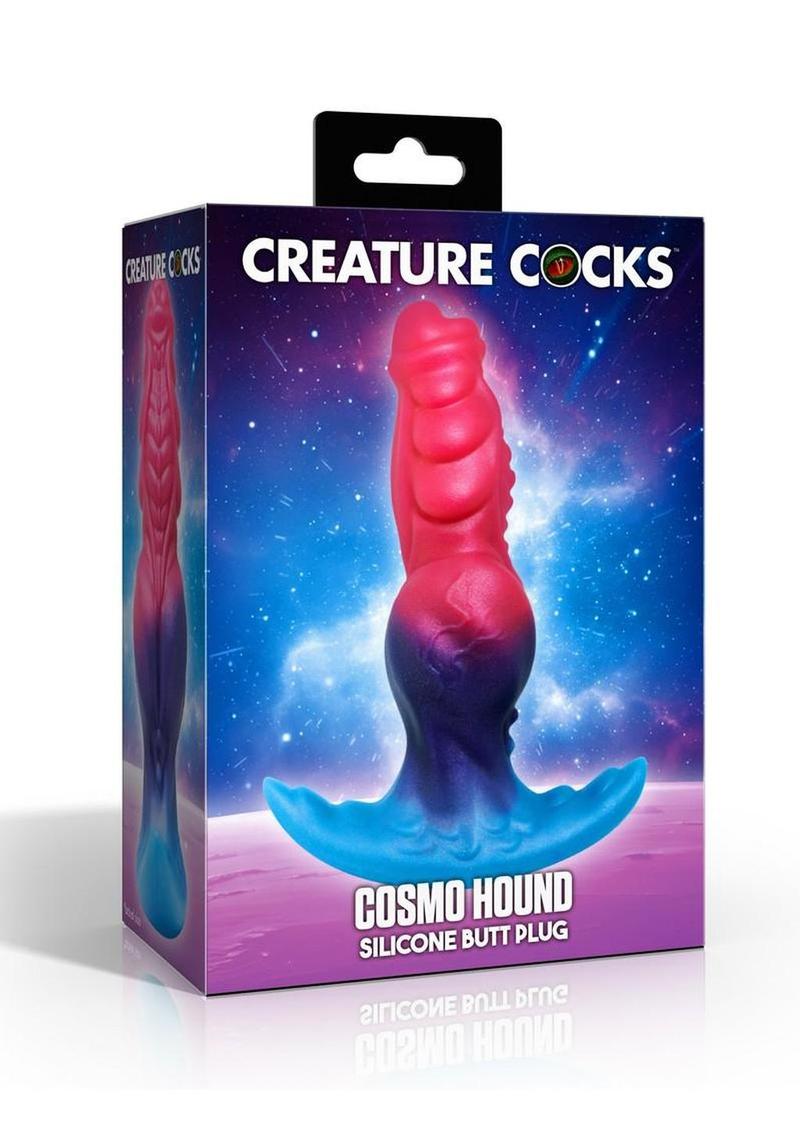 Creature Cocks Cosmo Hound Silicone Butt Plug - Multicolor