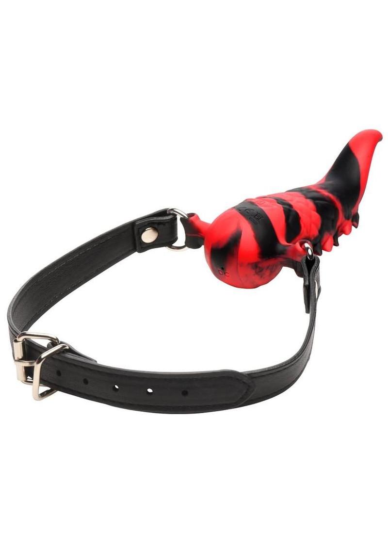 Creature Cocks Demon's Tongue Vibrating Rechargeable Silicone Oral Enhancer with Harness
