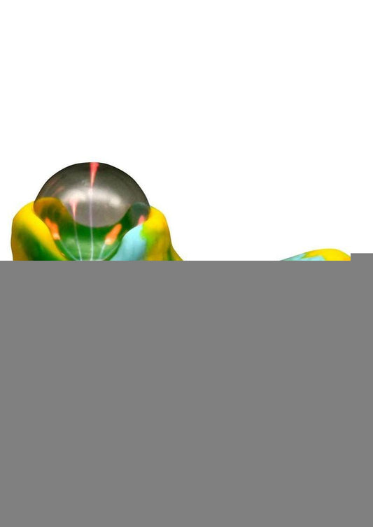Creature Cocks Electric Eye Plasma Rechargeable Silicone Light-Up Vibrator - Green/Yellow