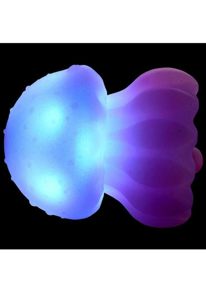 Creature Cocks Glow Jelly Licking and Vibrating Rechargeable Silicone Stimulator