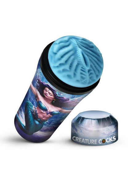 Creature Cocks Maven Mermaid Stroker - Black/Blue