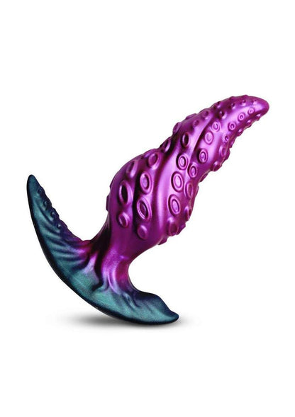 Creature Cocks Octo-Twist Silicone Anal Plug - Purple