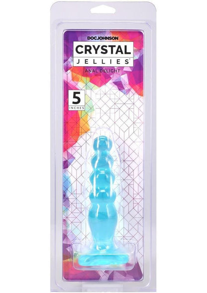 Crystal Jellies Anal Delight Anal Plug - Teal - 5in