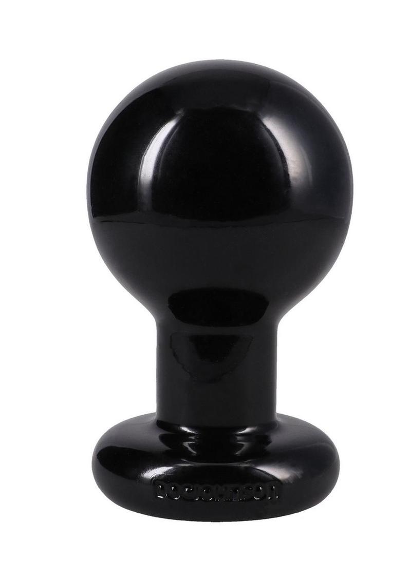 Doc Johnson Round Butt Plug - Black - Large