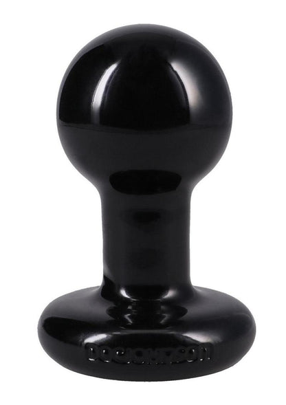 Doc Johnson Round Butt Plug - Black - Small