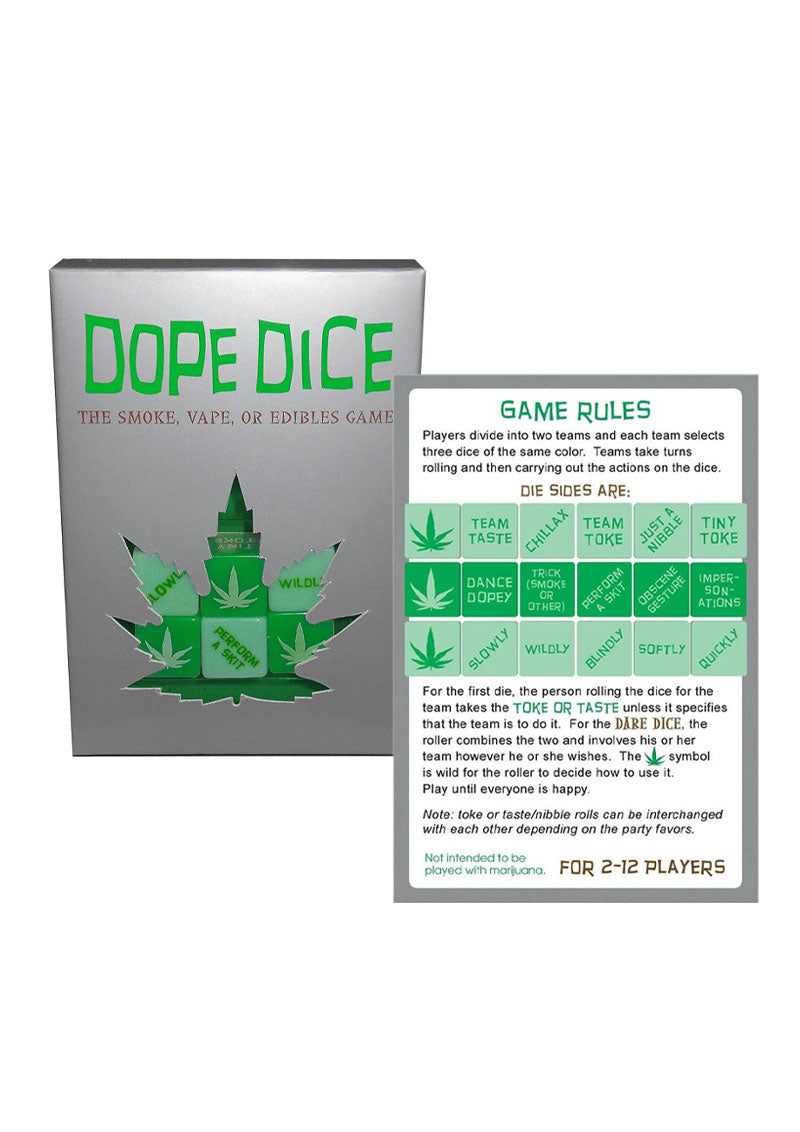 Dope Dice: Smoke, Vape Or Edibles Party Game