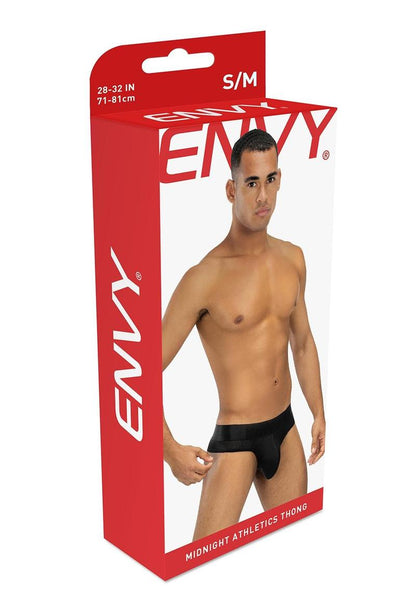 Envy Midnight Athletics Thong Black Lxl