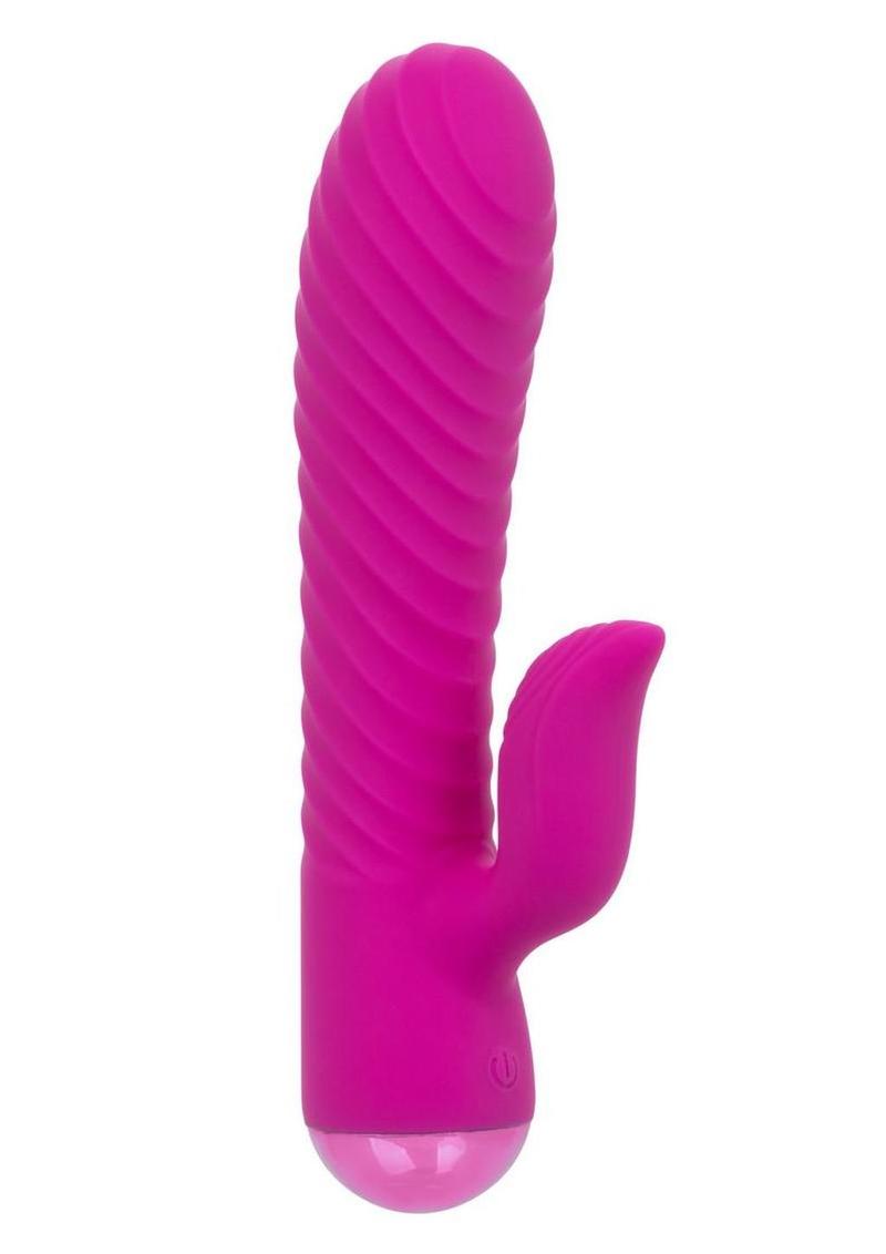 Extra Thicc Chubby Gyrating Rechargeable Silicone Tickler - Pink