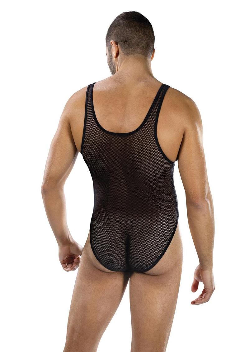 Fierce Deep-V Mesh Bodysuit
