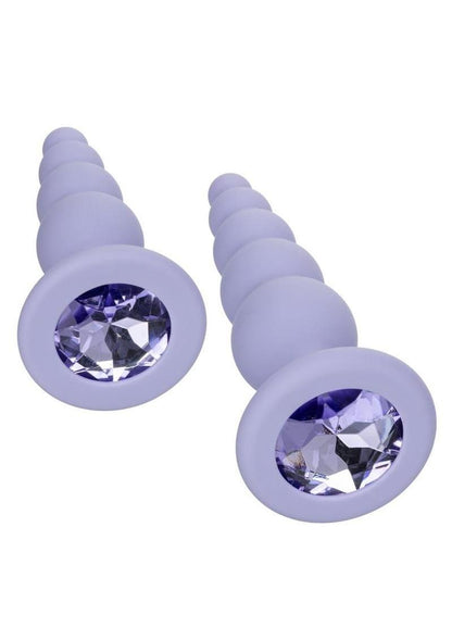 First Time Crystal Beaded Duo Silicone Anal Probe