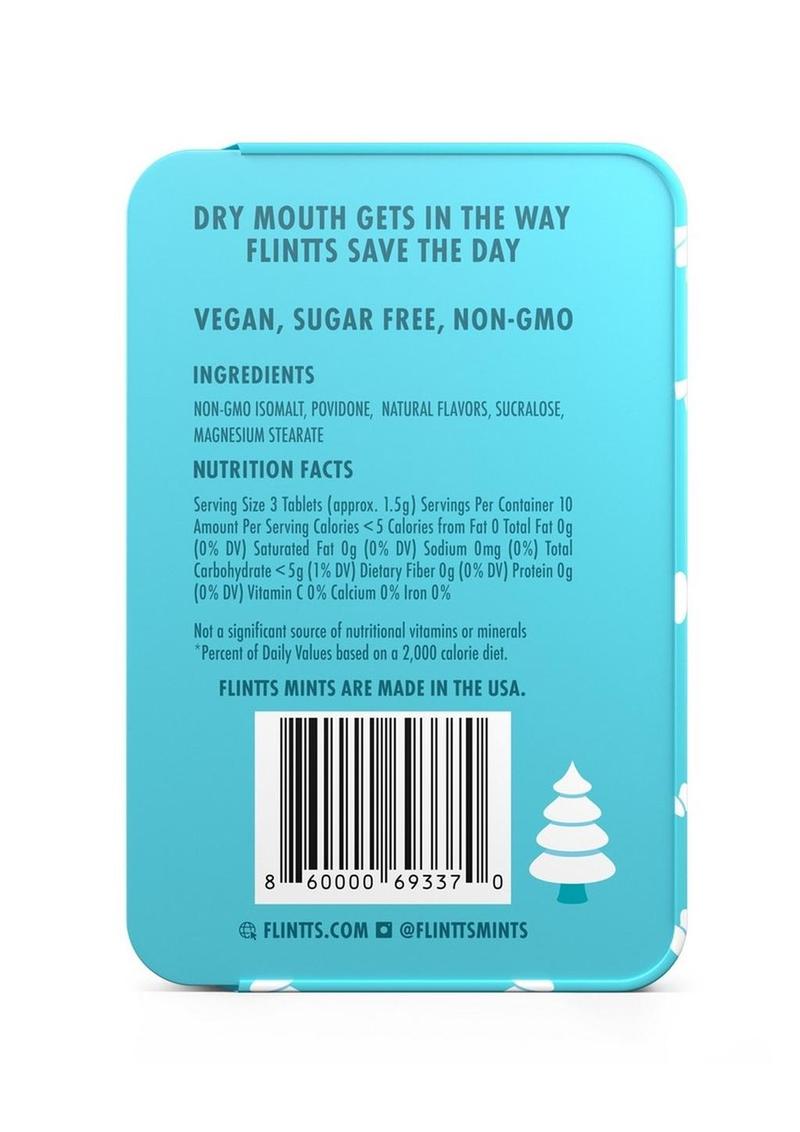 Flintts Mints Mouth Watering Oral Delights - Snowy Pine (F Strength 225) - 28-30 Per Tin