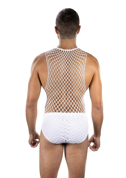 Full Effect Fishnet 2-Piece Ste - White