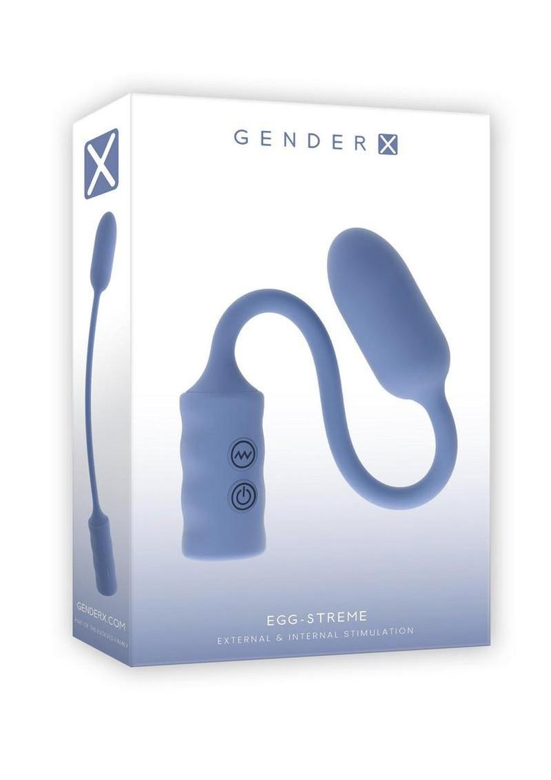 Gender X Egg-Streme Rechargeable Silicone Egg - Blue