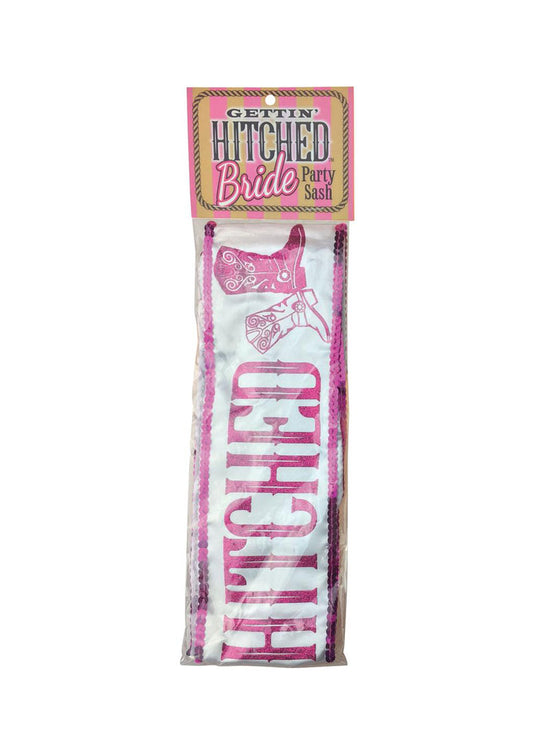 Gettin' Hitched Cowgirl Bachelorette Sash