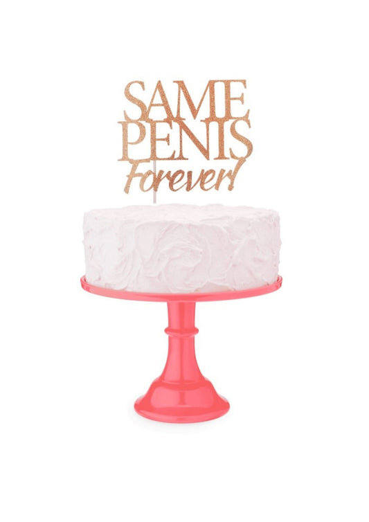 Same Penis Forever! Cake Topper