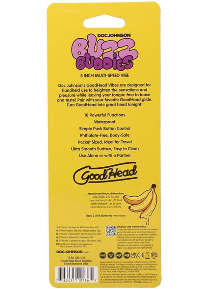 Goodhead Buzz Buddies Banana 5in Vibe